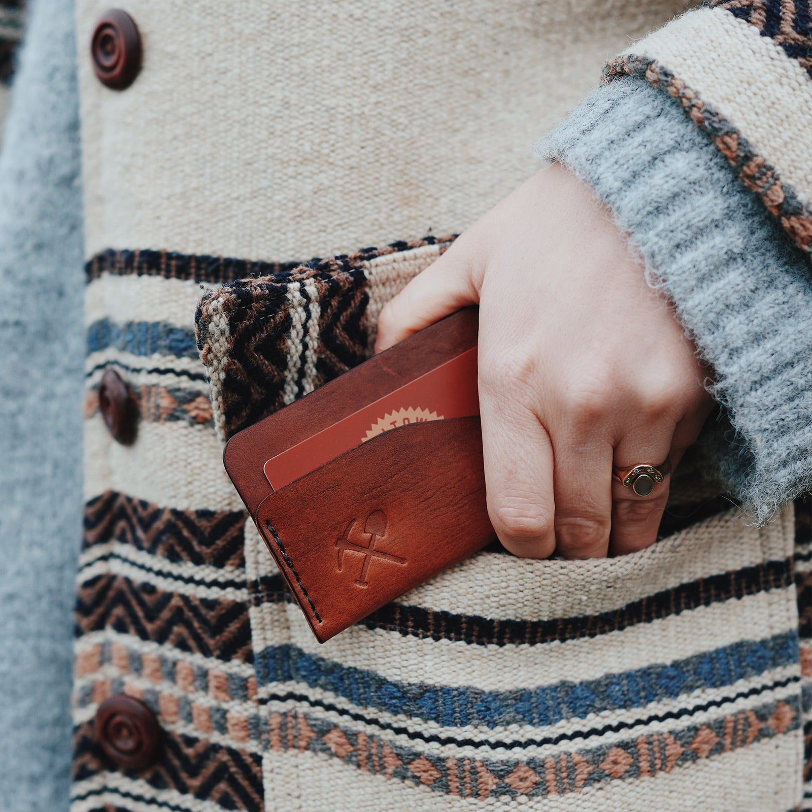 Rural Kind X Coaltown Card Wallet - Dark Brown